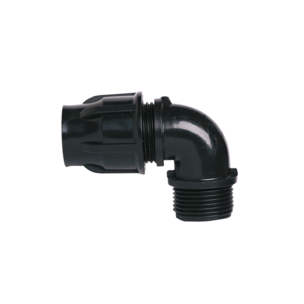Коляно с външна резба тип LOCK за LDPE тръби
